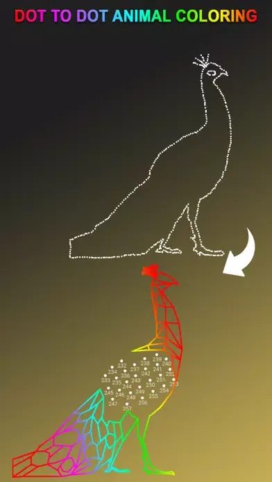 Dot To Dot To Animal Coloring Screenshots