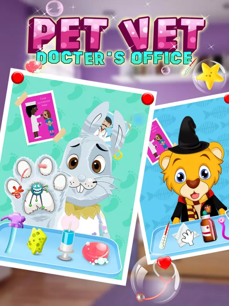 Teeth Dentist & Doctor Salon - Cute Baby Pet Vet Foot Care & Surgery Games for Kids and Girls iPad  Screenshots