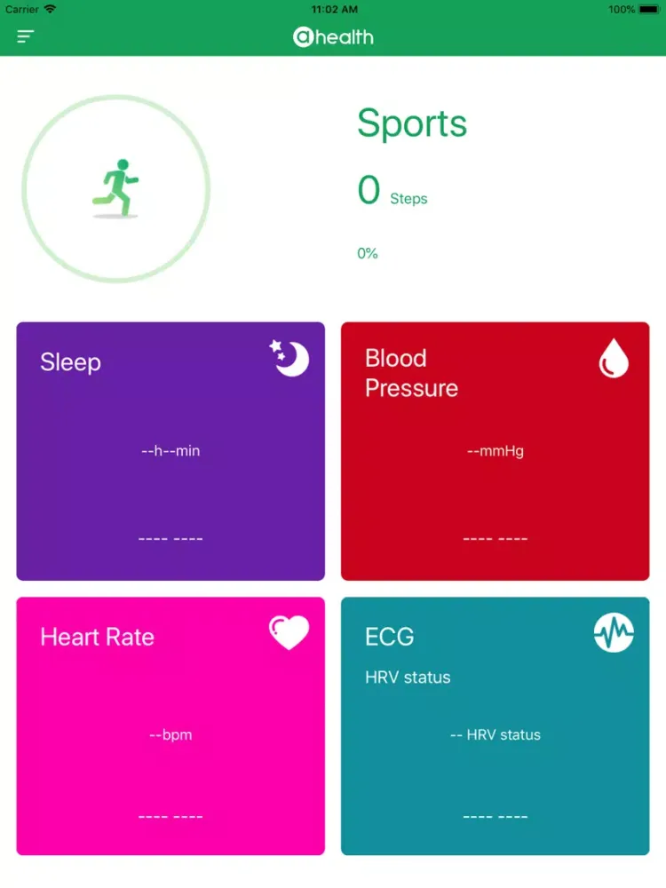 Скриншоты aHealth iPad 