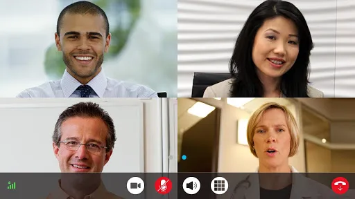 Capturas de tela do RealPresence Mobile - Phone