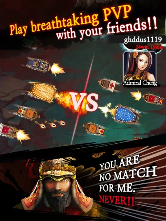 Ảnh chụp màn hình của Heroes of Battleship iPad 