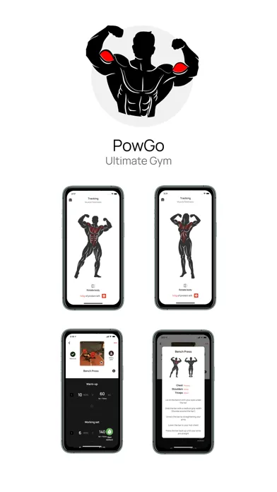 PowGo - Weight & Gym Workout स्क्रीनशॉट