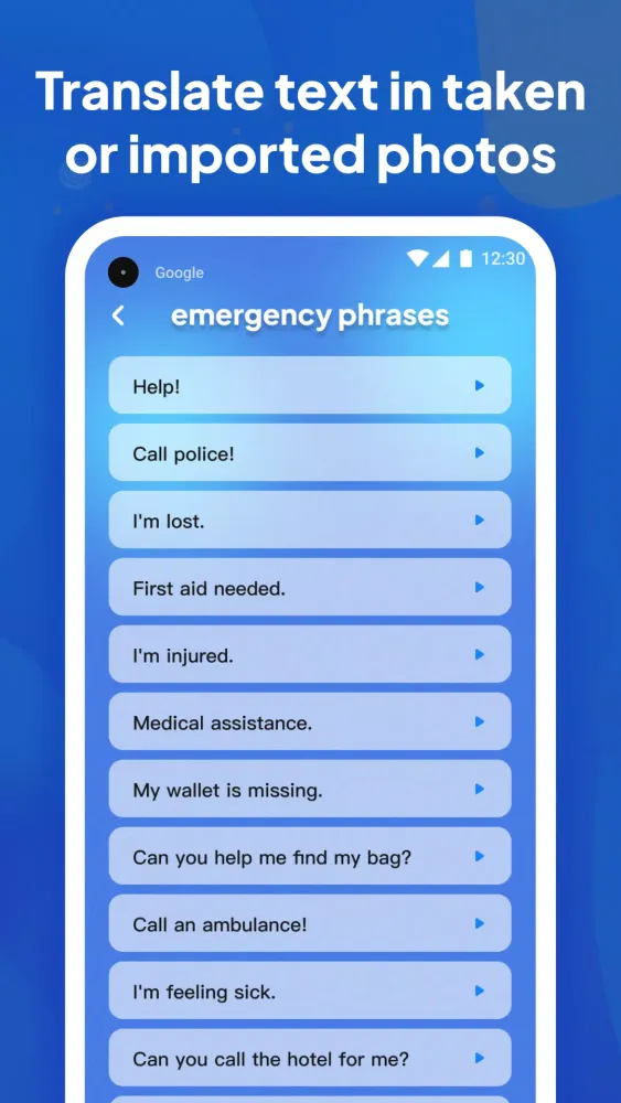 Скриншоты Polyglot Translate
