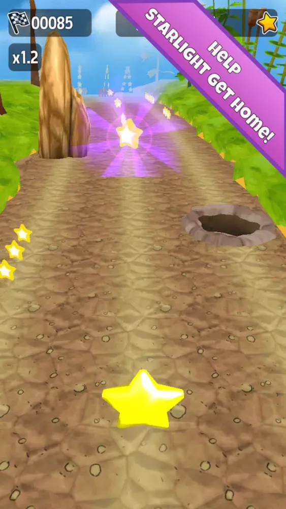 ภาพหน้าจอของ Star Run! : Rainbow Galaxy