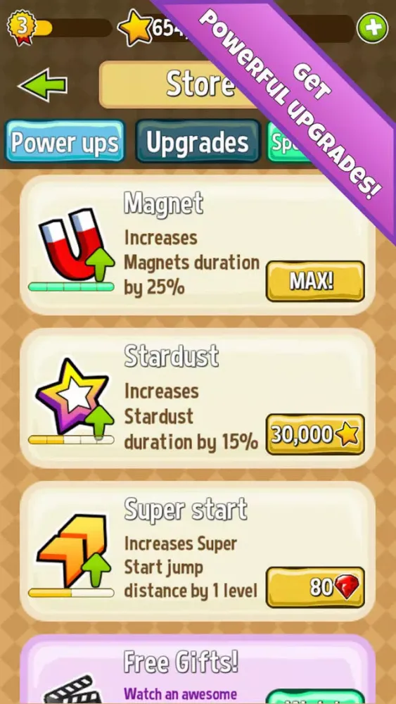 ภาพหน้าจอของ Star Run! : Rainbow Galaxy
