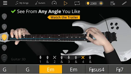 Guitar 3D: Learn guitar chords Ekran Görüntüleri