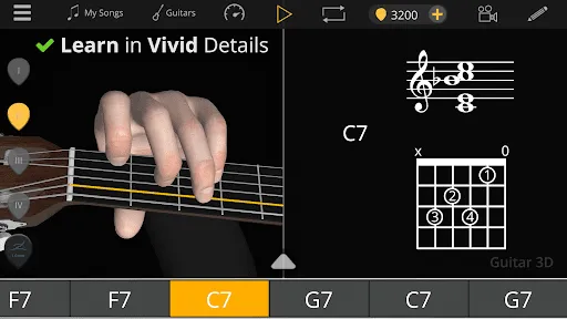 Guitar 3D: Learn guitar chords Ekran Görüntüleri