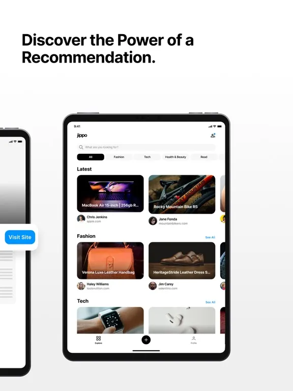 Tangkapan layar Jippo iPad 