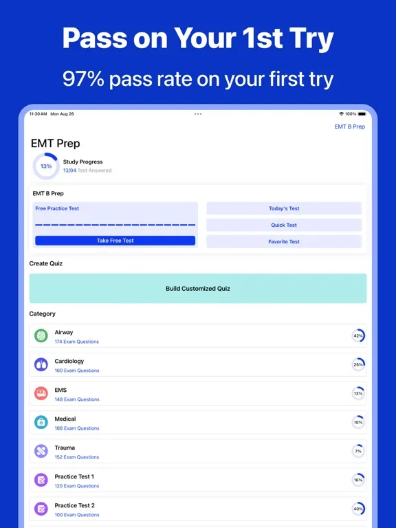 EMT Prep 2024: NREMT Prep iPad  スクリーンショット