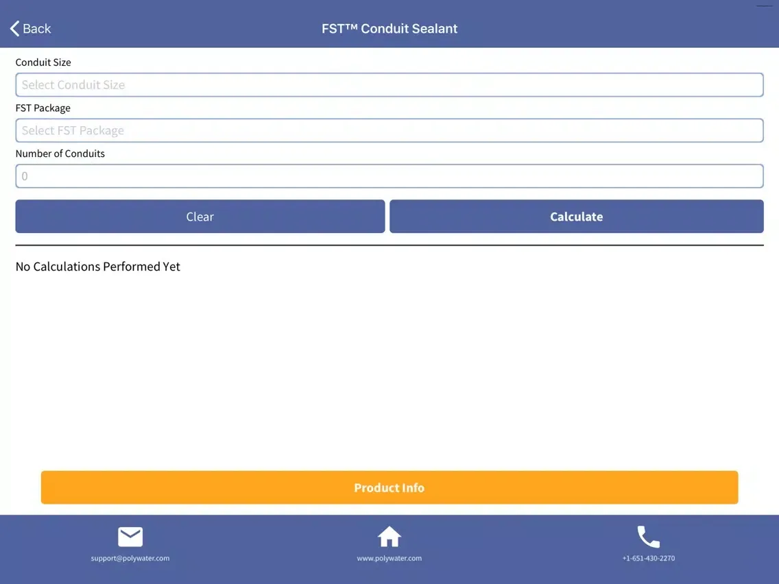 Captures d'écran de Polywater Product Calculators iPad 