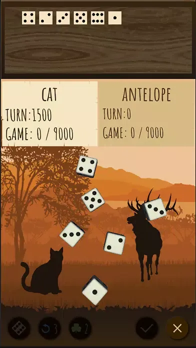 Screenshot di Farkle Safari