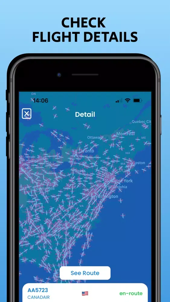 PlaneBro: Live Flight Tracker स्क्रीनशॉट