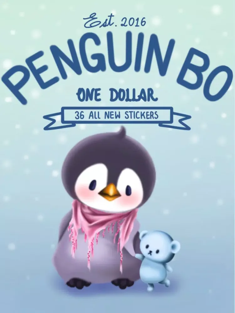 Penguin Bo Sticker Pack iPad  Screenshots