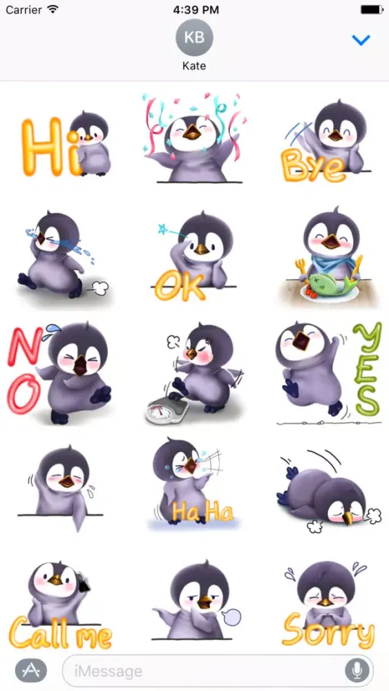 Penguin Bo Sticker Pack Screenshots