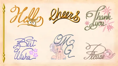 Cursive Script Stickers应用截图