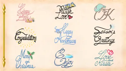Cursive Script Stickers应用截图