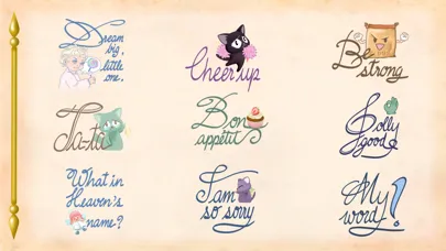 Cursive Script Stickers应用截图