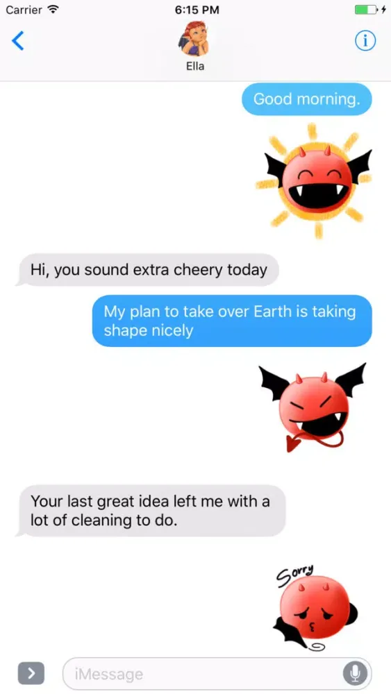 صور Alfie the Demon Emoji Stickers for Messages