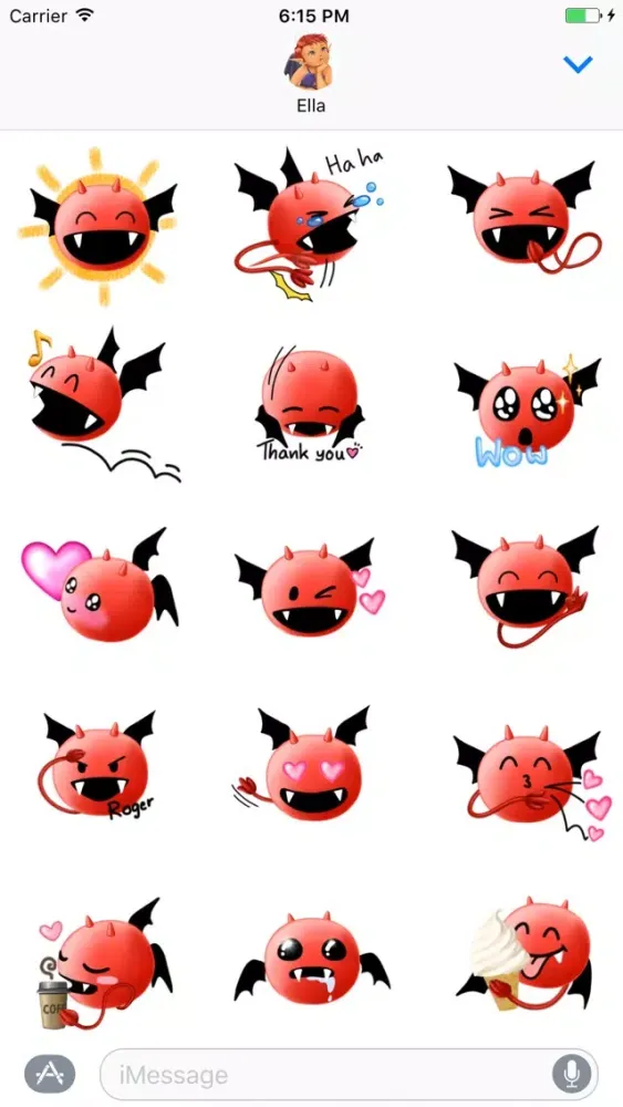 صور Alfie the Demon Emoji Stickers for Messages