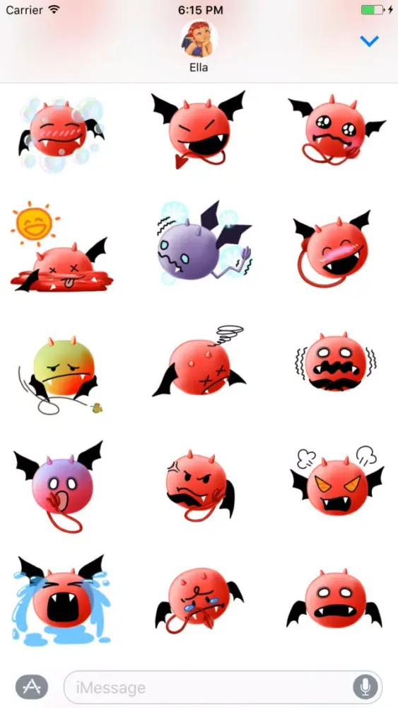 صور Alfie the Demon Emoji Stickers for Messages