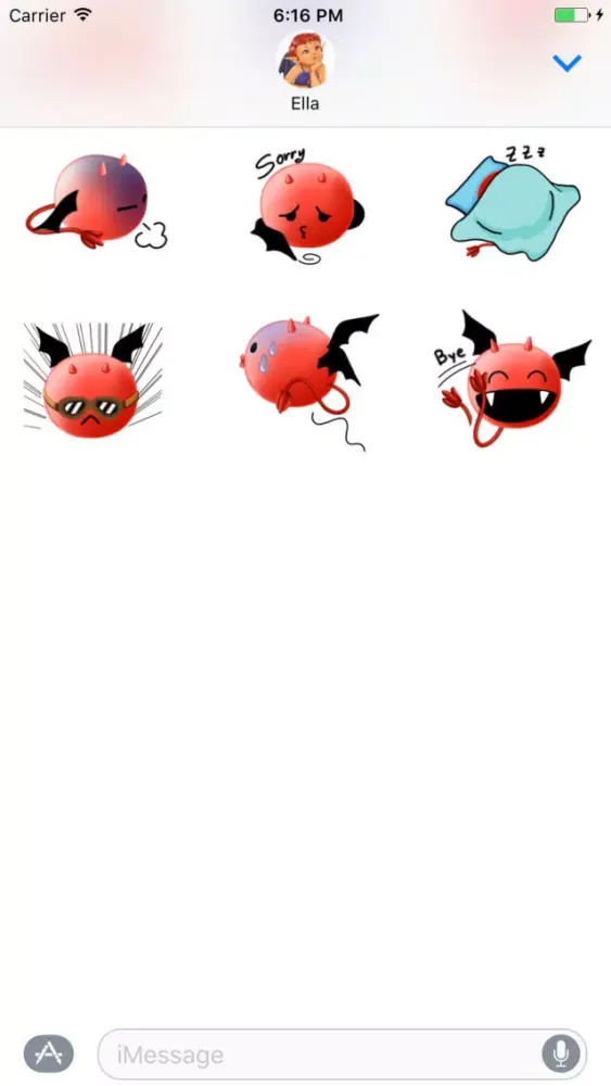 صور Alfie the Demon Emoji Stickers for Messages