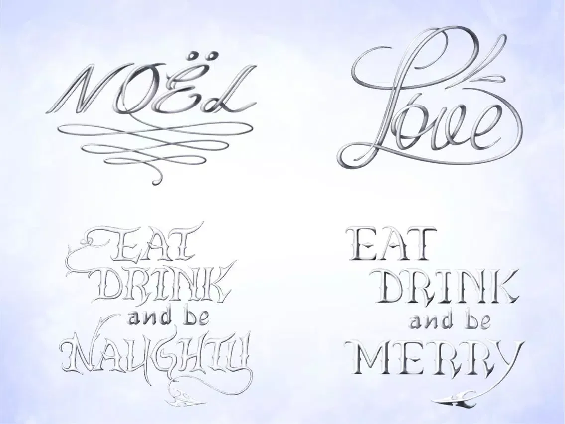 Capturas de tela do Animated Christmas Script v2 iPad 
