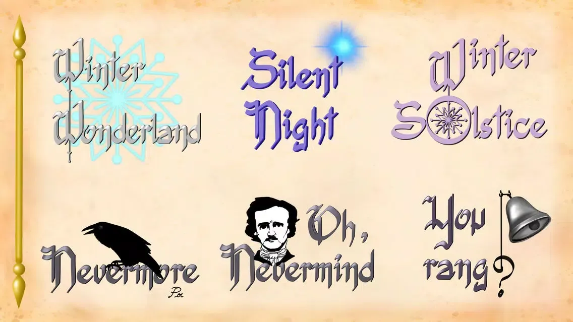Gothic Winter Cursive Script 스크린샷
