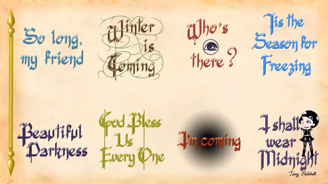 Gothic Winter Cursive Script 스크린샷