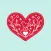 Love and Valentine Hearts Stickers for Messages