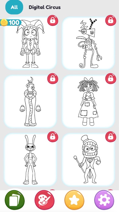 Скриншоты Pomni Digital circus coloring