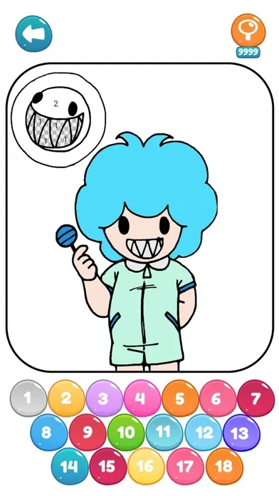 Pomni Digital circus coloring应用截图