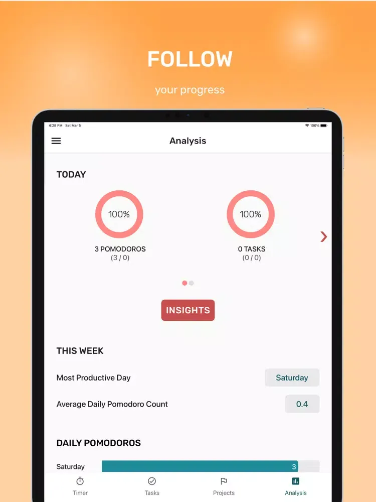 Pomodoro Timer & ToDo Planner iPad 应用截图