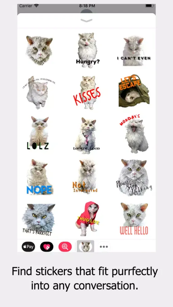 Pompous Albert - Cat Stickers应用截图