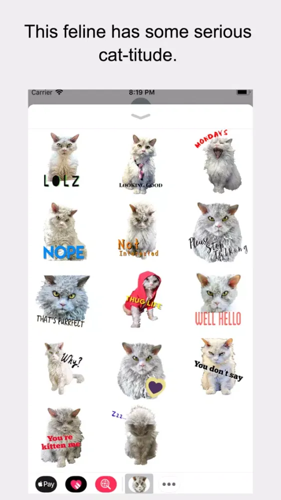Pompous Albert - Cat Stickers应用截图