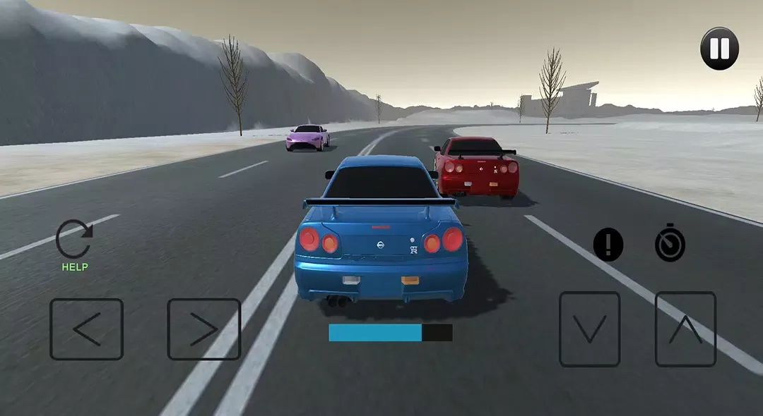 ภาพหน้าจอของ Driving Skyline R34 Drift Car