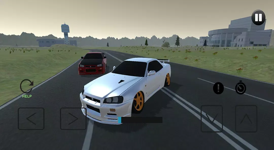 ภาพหน้าจอของ Driving Skyline R34 Drift Car