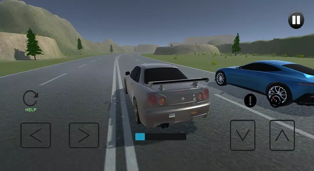ภาพหน้าจอของ Driving Skyline R34 Drift Car