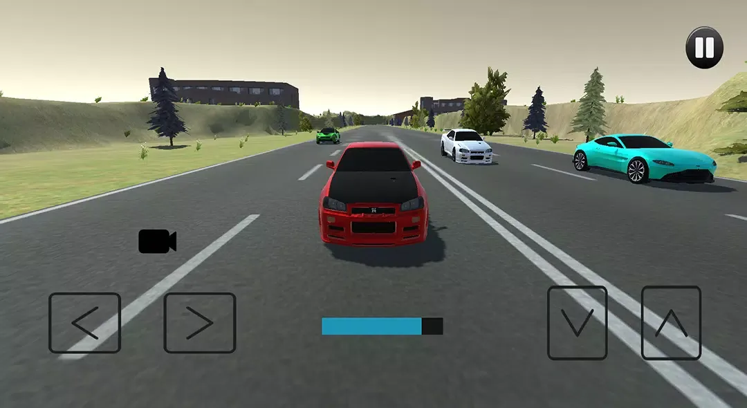 ภาพหน้าจอของ Driving Skyline R34 Drift Car
