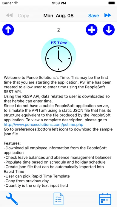 Zrzuty ekranu PSTime for PeopleSoft