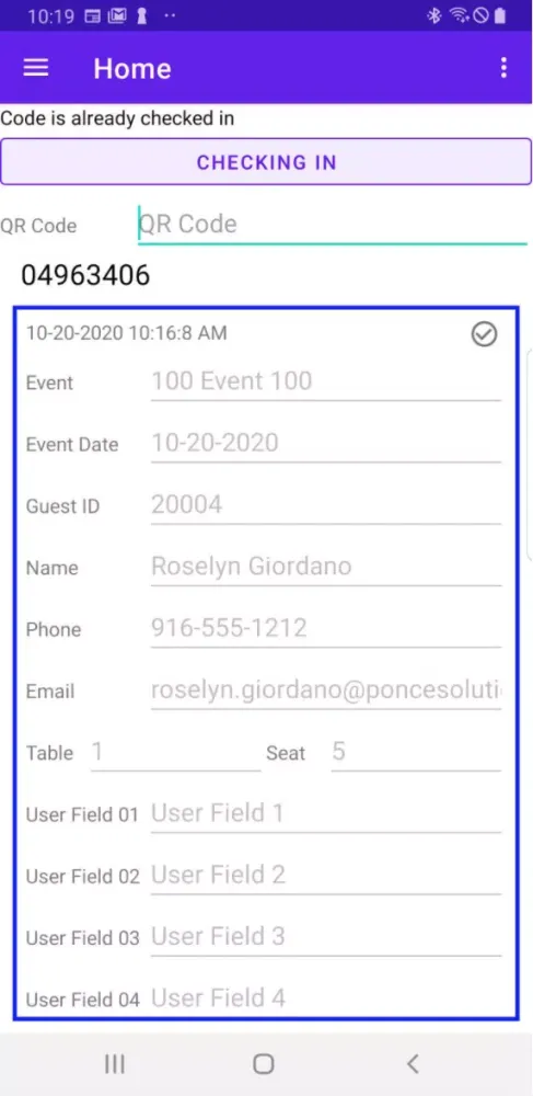 Paperless Event Checking In 스크린샷