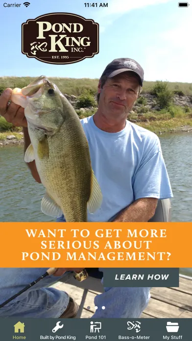 Pond King App Screenshots