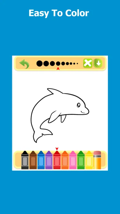 Coloring Dolphin Game Ekran Görüntüleri