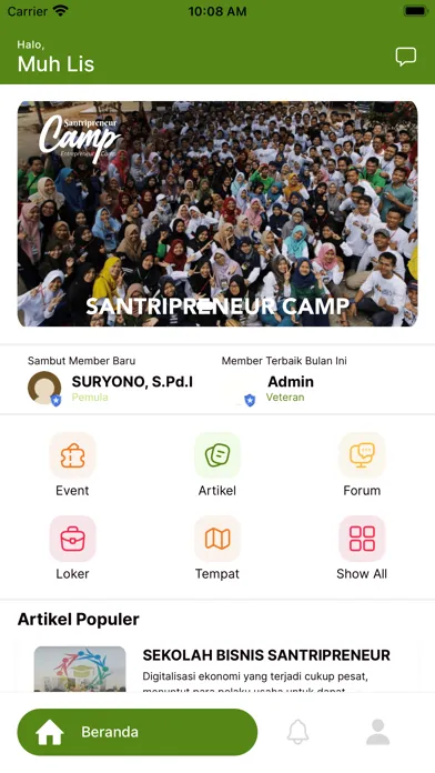 Zrzuty ekranu Santripreneur