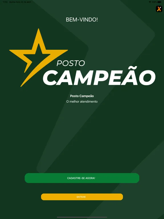 Capturas de tela do Posto Campeão iPad 