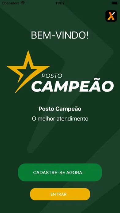 Capturas de tela do Posto Campeão
