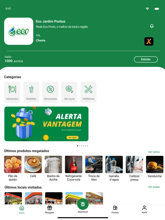 Zrzuty ekranu Eco Jardim Pontua iPad 