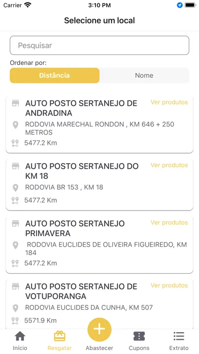 Capturas de tela do Rede Sertanejo