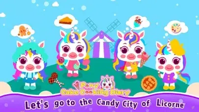 Capturas de pantalla de Pony Cake Cooking Diary.