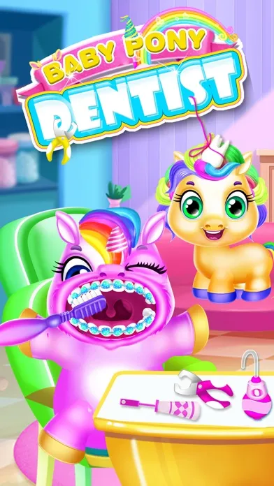 Captures d'écran de Baby Pony Games - Dentist Game