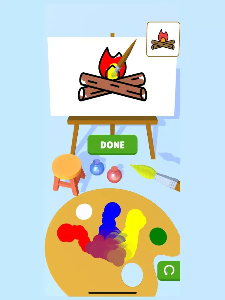 Tangkapan layar Color Mix 3D iPad 